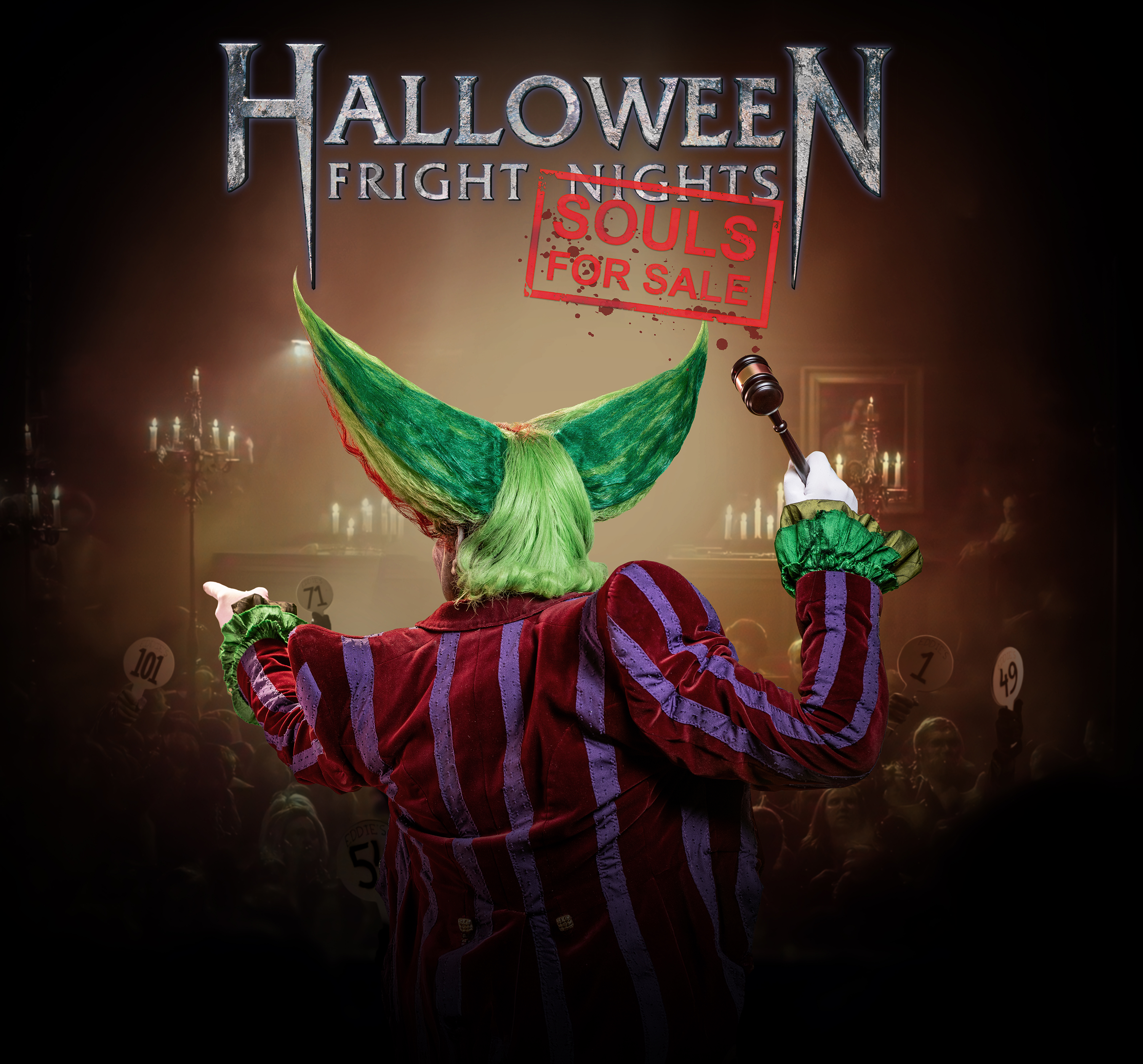 Samen met jouw groep gruwelijk genieten tijdens Halloween Fright Nights.
